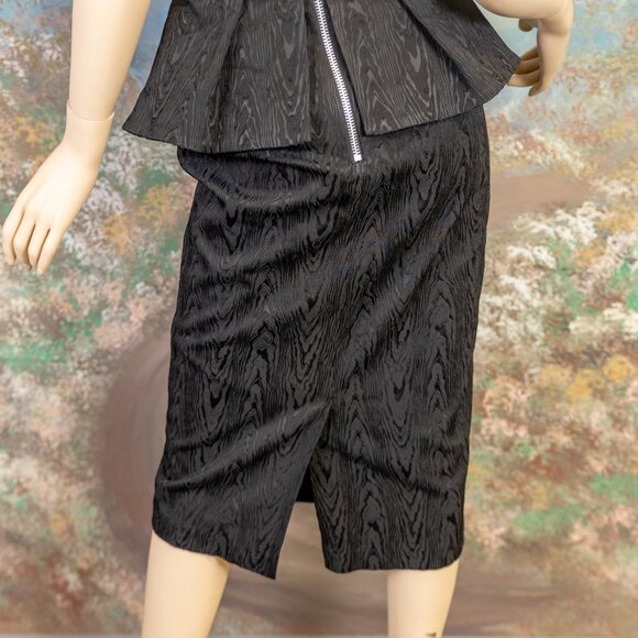 VERONICA BEARD Black Strapless Jacquard Allyson Dress  Size 6 NWT - Picture 14 of 16